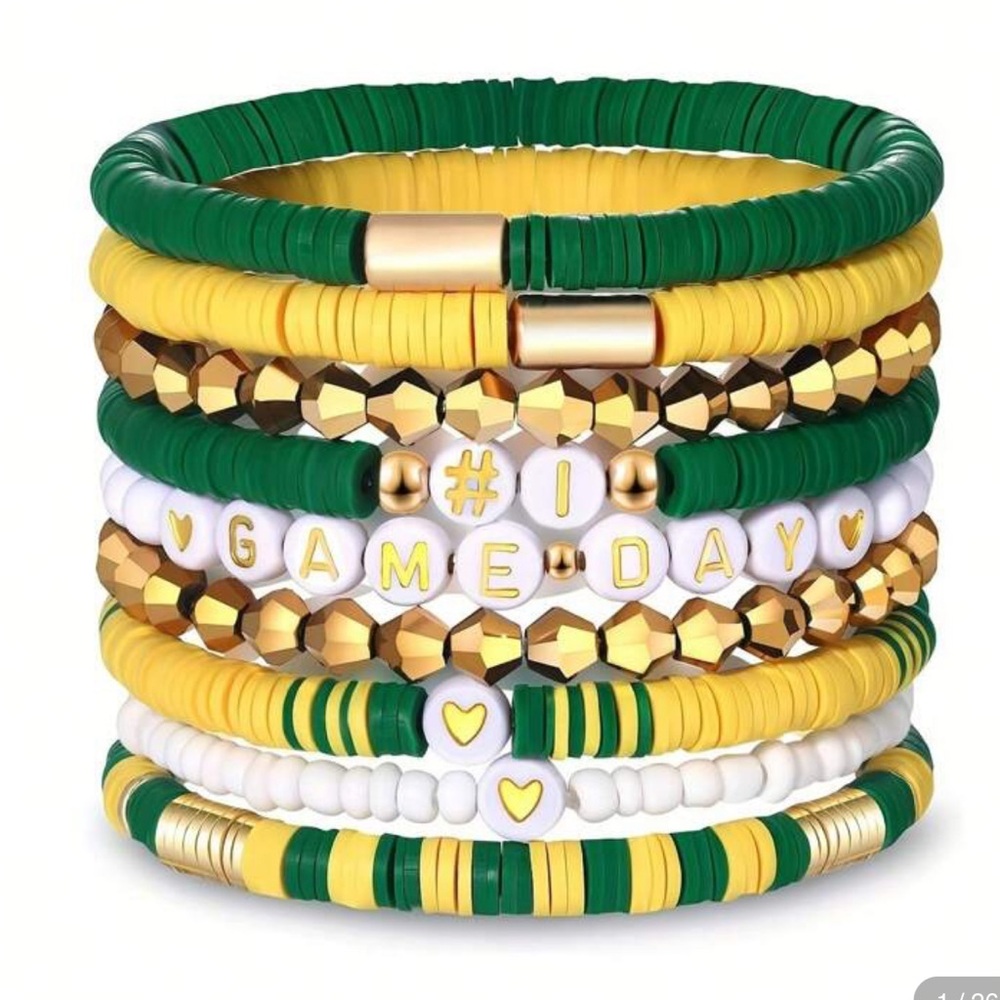 FIFA Green Yellow bracelets gold sport Packers Celtics soccer Brazil World Cup